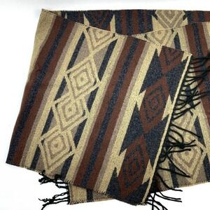 Vintage Italian designer chevron western cowboy print scarf